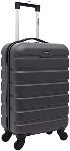 Wrangler 22' Hardside Spinner Carry-On Luggage, Charcoal - Image 2