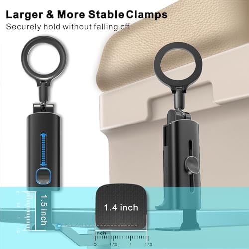 Airplane Phone Holder Travel Essentials,Travel Phone Holder,for MagSafe Airplane, Magnetic Handsfree Airplane for iPhone 16 15 14 13 12 Stand Accessories for Travel and Business - Image 4