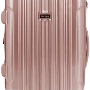 kensie 20" "Alma" Carry-On TSA-Lock Spinner Luggage, Rose Gold