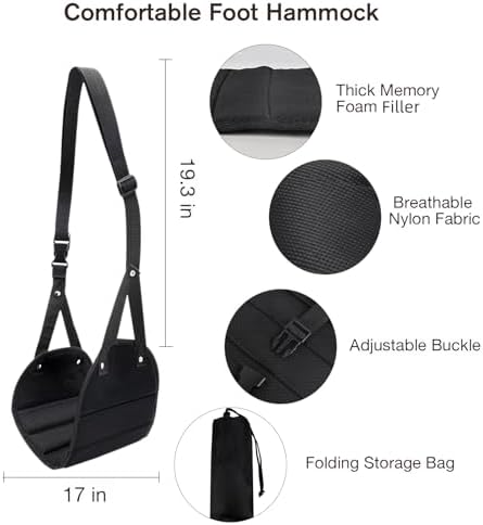 Travel Pillow and Blanket Set & Foot Rest, Memory Foam Neck Pillow Airplane Blanket & Airplane Foot Hammock & Foldable Duffel Bag, Eye Mask & Earplugs, Portable Travel Accessories Essentials, Pink - Image 5