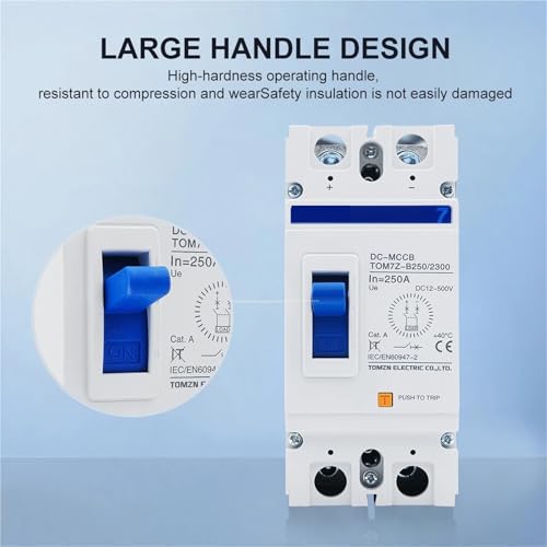 1pc 2P B Curve 500V Solar Molded Case Circuit Breaker MCCB Overload Protection Switch Protector for Solar Photovoltaic PV(150A) - Image 2