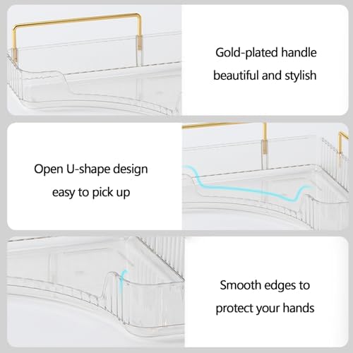 3-Tier Corner Bathroom Counter Organizer – Storage Shelf for Makeup, Perfume & Skincare, Space-Saving Countertop Tray Fits Bathroom, Dresser, Kitchen (White) - Image 3