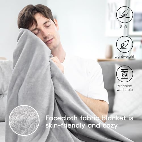 Neck Pillow and Blanket Set for Travel Memory Foam Design Models Pillows with Eye Mask and 50% More Storage Bag Traveling Essentials Plane Car Flight Rest Sleeping Use Adult, Light Gray - Image 4