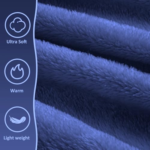 Travel Blanket, Ultra-Soft, Warm & Lightweight Travel Blanket Airplane with Bag, 65x40 in, Airplane Travel Essentials for Women, Men & Kids, Included Eye Mask, Luggage Sleeve & Backpack Clip - Image 2