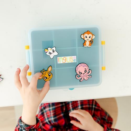 Travel Snack Box for Kids - Customizable Snackbox Container Organization System with Removable Dividers and Fun Silicone Character Decorations - Air-Tight Dishwasher-Friendly Toddler Food Containers - Image 8
