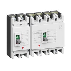 DC Solar Molded Case Circuit Breaker Overload Protection Switch Protector 63A-250A 1Pcs(2P 500V,160A)