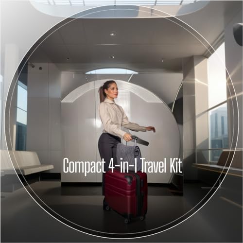 Travel Pillow and Blanket Set – 4-in-1 Memory Foam Neck Pillow, Soft Blanket, Sleep Eyes Mask & Earplugs – Compact & Lightweight Travel Kit for Airplane, Car, and Train Journeys - Image 14