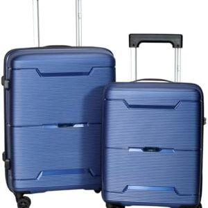 Luggage Sets 2 Piece, Suitcases With Wheels, Lightweight Travel Luggage Set With TSA Lock, PP Carry On Suitcase Set, Blue