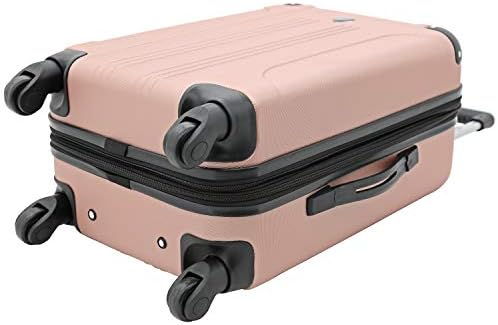 Travelers Club Chicago Hardside Expandable Spinner Luggage, Rose Gold, 3 Piece Set - Image 9
