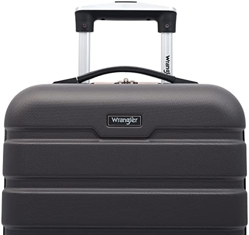 Wrangler 22' Hardside Spinner Carry-On Luggage, Charcoal - Image 5
