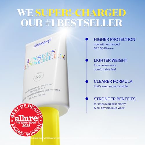 Supergoop! Unseen Sunscreen SPF 50 Invisible Sun Protection for Face - Broad Spectrum Face Sunscreen + Makeup-Gripping Primer - Weightless, Scentless, Oil Free - For All Skin Types - 1.7 fl oz - Image 2