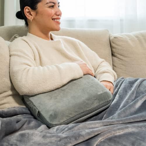 Travel Pillow and Blanket Set - 4-in-1 Ultimate Travel Kit with Memory Foam Pillow, Travel Blanket, Sleep Mask, and Earplugs-Ultimate Comfort and Coziness for Your Journeys - Grey - Image 9