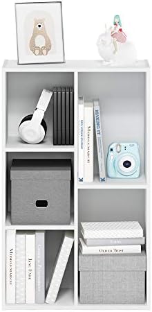 Furinno Luder Bookcase / Book / Storage , 5-Cube, White - Image 5
