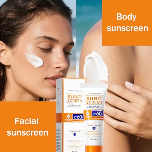 Body & Face Sunscreen SPF 60 Travel Size Sunscreen Lotion Broad Spectrum No White-Residue Non-Sticky Water Resistant for All Skin Types Travel Essentials for Women Men Reef Safe 1.41oz - Image 6