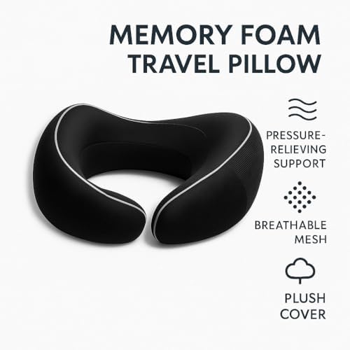 Travel Pillow and Blanket Set – 4-in-1 Memory Foam Neck Pillow, Soft Blanket, Sleep Eyes Mask & Earplugs – Compact & Lightweight Travel Kit for Airplane, Car, and Train Journeys - Image 10