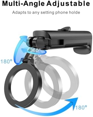 Airplane Phone Holder Travel Essentials,Travel Phone Holder,for MagSafe Airplane, Magnetic Handsfree Airplane for iPhone 16 15 14 13 12 Stand Accessories for Travel and Business - Image 2