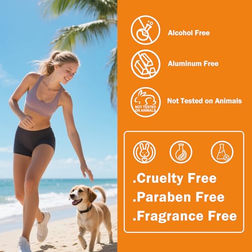 Body & Face Sunscreen SPF 60 Travel Size Sunscreen Lotion Broad Spectrum No White-Residue Non-Sticky Water Resistant for All Skin Types Travel Essentials for Women Men Reef Safe 1.41oz - Image 4