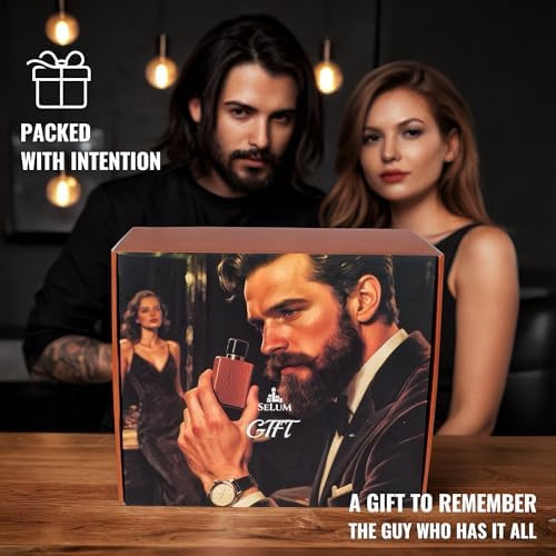 Cologne Watch Organizer Walnut Brown – Wooden Perfume Display Stand with Jewelry Storage Drawer, Velvet Lining, Hidden Compartment – Large Cologne Holder – Gift Box Included - Image 6