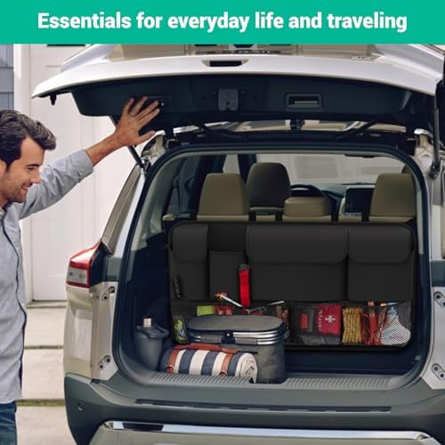 Car Trunk Organizer, Large Capacity Trunk Storage Organizer with 8 Pockets, Sturdy Trunk Organizer Car Accessories for SUV/MPV/Truck, 36"×20" - Image 7