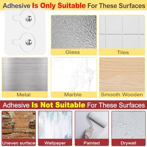 2 Pack Hat Racks for Baseball Caps, Stainless Steel Hat Organizer for Baseball Cap, Hat Holder Storage Organizer, Hat Hanger Strong Adhesive/Wall Drilled for Door, Bedroom, Closet(Black 6 in) - Image 4