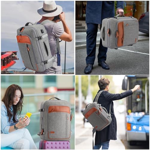 Travel Laptop Backpack,42L Carry on Luggage, Flight Approved Expandable Backpack,Business Anti Theft Weekender Bags for Women Men, Water Resistant Expandable Backpacks With 4 Packing Cubes - Image 7