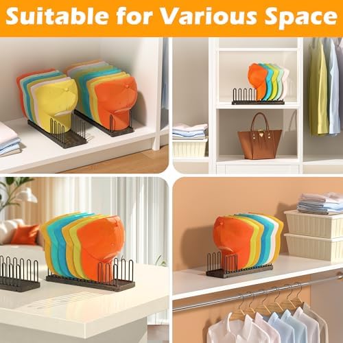 Hat Organizer for 9 Baseball Caps, Solid Wood Base Hat Rack for Closet, Metal Hat Stand for Baseball Caps, Hat Storage with Anti-slip Pads, Cap Organizer Hat Holder for Closet - Image 7