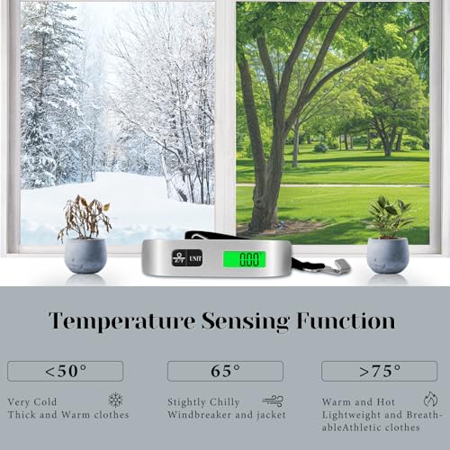 Luggage Scale, 110lb Luggage Weight Scale with 4 Unit Switching Functions&LED Display, Luggage Scale Travel Digital for Weighing Luggage, Backpacks, Packages and Markets - Image 7