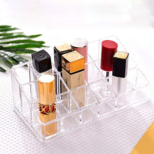 Weiai Lipstick Holder 18 Spaces Lipgloss Organizer, 3 Rows - Multi Level, Makeup Holder & Cosmetics Storage Display - Image 6