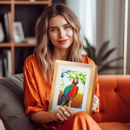 Photo Picture Frame Diversion Safe with Fireproof & Waterproof Money Bag, Hidden Compartment Storage to Shield your Money, Cash, Glod 5"x7" - Image 3