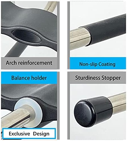 Magic Pants Hangers Space Saving - 2 Pack for Closet Multiple Layers Multifunctional Uses Rack Organizer for Trousers Scarves Slack (2 Pack with 10 Metal Clips) - Image 5