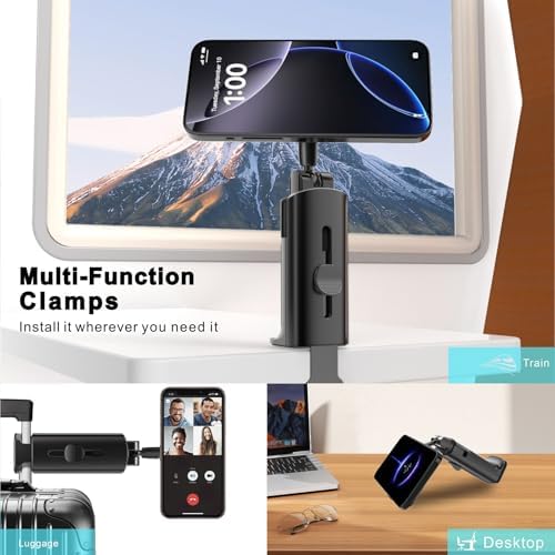 Airplane Phone Holder Travel Essentials,Travel Phone Holder,for MagSafe Airplane, Magnetic Handsfree Airplane for iPhone 16 15 14 13 12 Stand Accessories for Travel and Business - Image 5