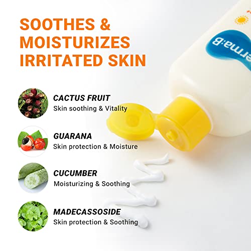 Derma B Everyday Sun Block Large Size Sunscreen SPF50+ PA++++ 6.71 Fl Oz, 200ml Fast-Absorbing Lightweight SPF Moisturizer, Facial Body Non-Sticky for Dewy Skin, Korean Protection Lotion - Image 4