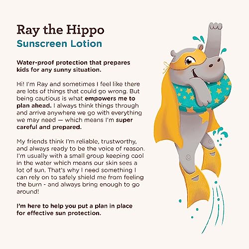 Aveeno Kids Continuous Protection Zinc Oxide Mineral Sunscreen Lotion for Children's Sensitive Skin with Broad Spectrum SPF 50, Tear-Free, Sweat- & Water-Resistant, Non-Greasy, 3 fl. oz - Image 7