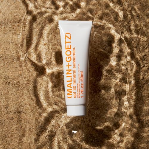 MALIN+GOETZ SPF 30 Mineral Sunscreen | Face & Body Broad Spectrum Sun Protection with Zinc Oxide, Titanium Dioxide, Shea Butter | Hydrating & Brightening | Vegan, Reef-Safe, Cruelty-Free (1.7 Fl Oz) - Image 2