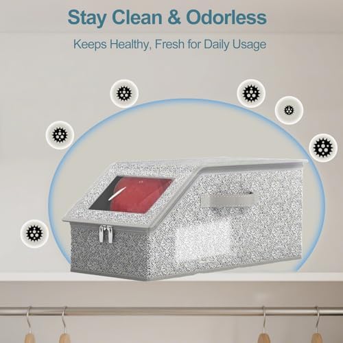 2 Pack Hat Storage for Baseball Caps, Stackable Baseball Cap Organizer, Hat Storage with Clear Window, Holds Caps for Closet, Suitable for Men & Women - Image 3