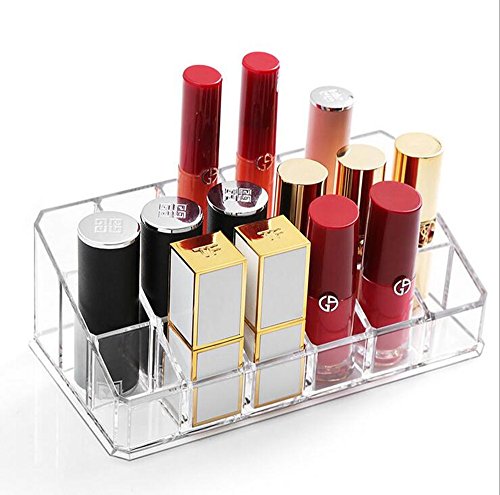 Weiai Lipstick Holder 18 Spaces Lipgloss Organizer, 3 Rows - Multi Level, Makeup Holder & Cosmetics Storage Display - Image 5